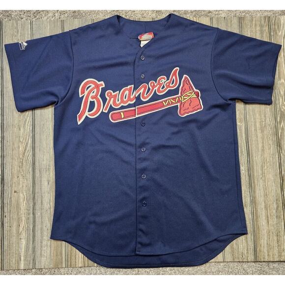 Majestic Other - Vintage Majestic Diamond Atlanta Braves Authentic Jersey USA Stitch Men XL
